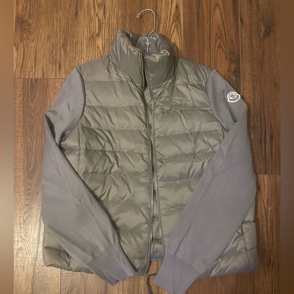 Moncler Womens tricot wool cardigan